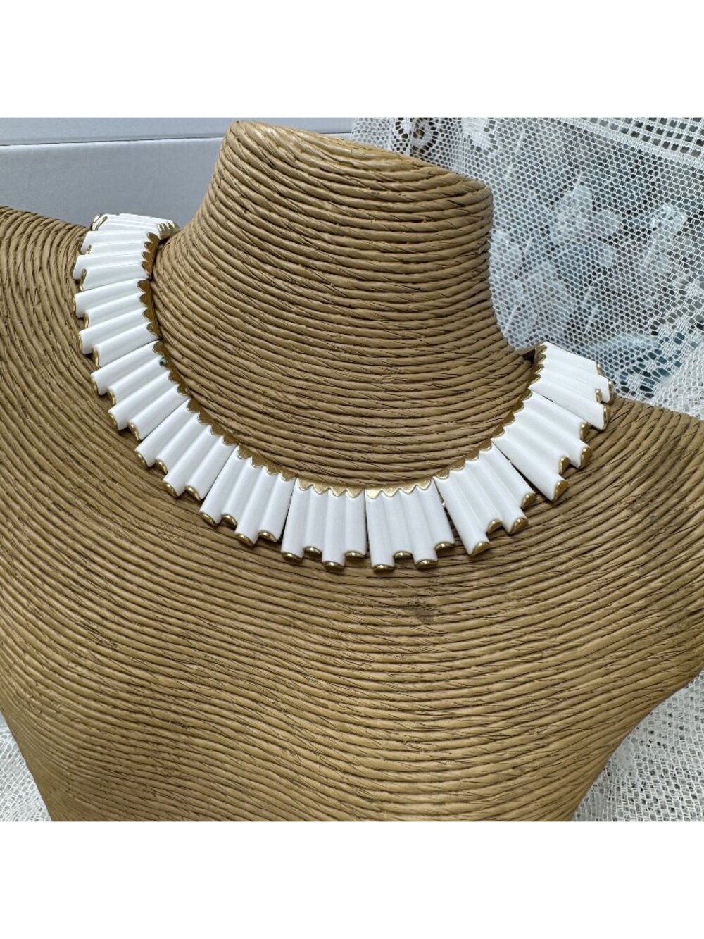 Vintage Gold Trifari 1950's Egyptian Revival Necklace
